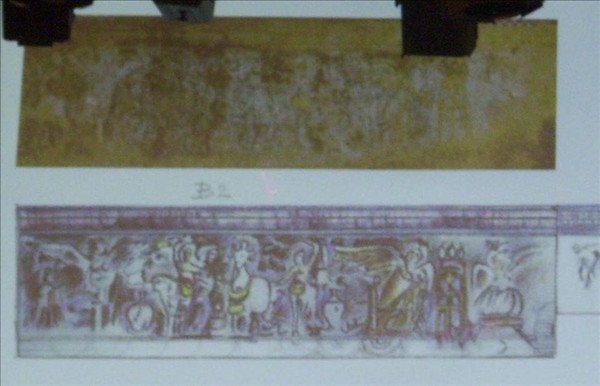 Οι επιγραφές που έλυσαν το μυστήριο της Αμφίπολης -Η παράξενη ζωφόρος στην αίθουσα του ψηφιδωτού [εικόνες] | iefimerida.gr 2