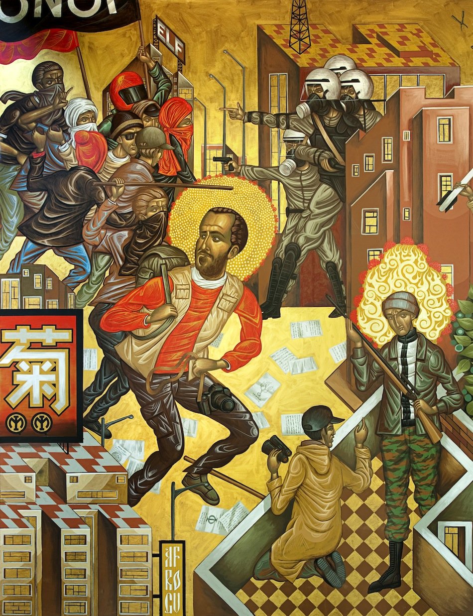 Η γερμανική  Süddeutsche Zeitung κυκλοφορεί με εξώφυλλο τον πίνακα ενός Ελληνα καλλιτέχνη [εικόνες] | iefimerida.gr 1