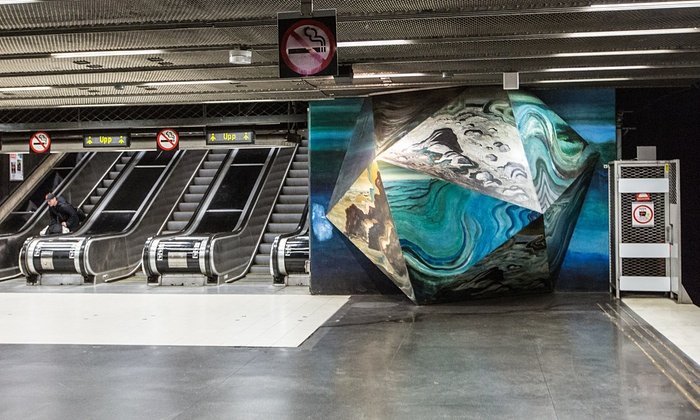 Ενα μετρό σκέτο έργο τέχνης στη Στοκχόλμη -Η μεγαλύτερη γκαλερί του κόσμου [εικόνες] | iefimerida.gr 9