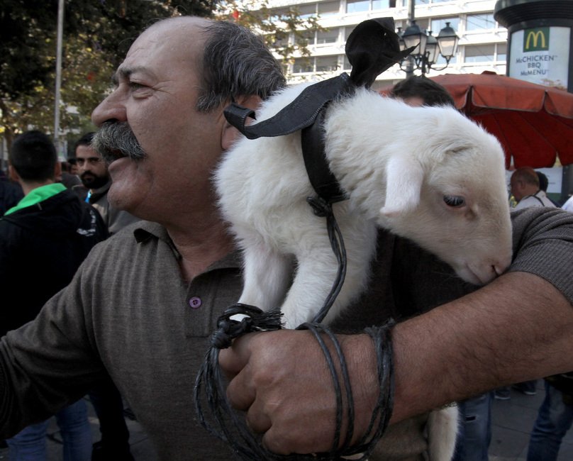«Πεδίο μάχης» το Σύνταγμα: Αγρότες εισέβαλαν στο προαύλιο της Βουλής-Χημικά και κρότου-λάμψης από τα ΜΑΤ  [εικόνες] | iefimerida.gr 9