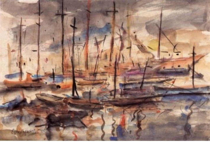 Κούλα Μαραγκοπούλου, η μαθήτρια του Μπουζιάνη. Εκθεση στο σπίτι του ζωγράφου [εικόνες] | iefimerida.gr 0