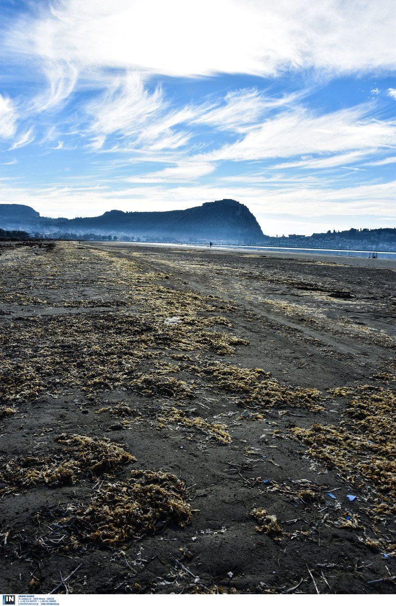 Εξαφανίστηκε ξανά η θάλασσα στο Ναύπλιο -Ο βυθός έγινε... παραλία [εικόνες & βίντεο] | iefimerida.gr 2
