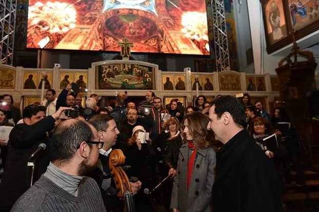Σπάνια επίσκεψη του Άσαντ σε εκκλησία στη Δαμασκό -Με την εντυπωσιακή σύζυγό του [εικόνες] | iefimerida.gr 0
