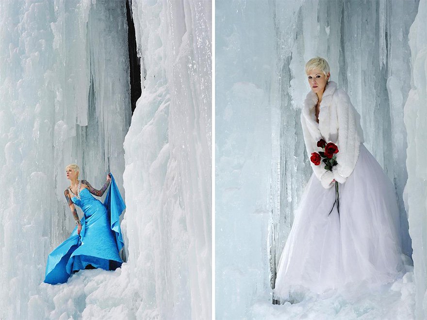 Φωτογραφίσεις γάμου για... κασκαντέρ -Κρέμονται με τα νυφικά στο κενό για ΤΗ φωτογραφία [εικόνες] | iefimerida.gr 9