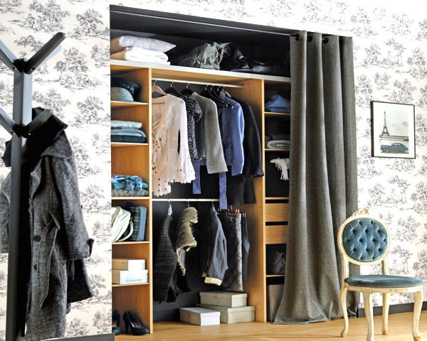 Φτιάξτε ντουλάπα με μια κουρτίνα -Εξυπνη και φθηνή λύση [εικόνες] | iefimerida.gr 0