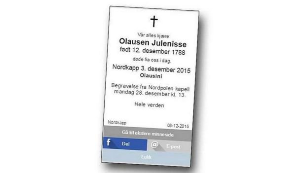 Εφημερίδα «πέθανε» τον Αγιο Βασίλη -Δημοσίευσε κατά λάθος αναγγελία θανάτου [εικόνα] | iefimerida.gr 0