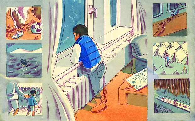 Το επικίνδυνο ταξίδι των προσφυγόπουλων μέσα από σκίτσα που καθηλώνουν [εικόνες] | iefimerida.gr 1