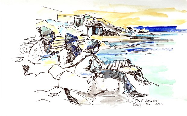 Το επικίνδυνο ταξίδι των προσφυγόπουλων μέσα από σκίτσα που καθηλώνουν [εικόνες] | iefimerida.gr 3