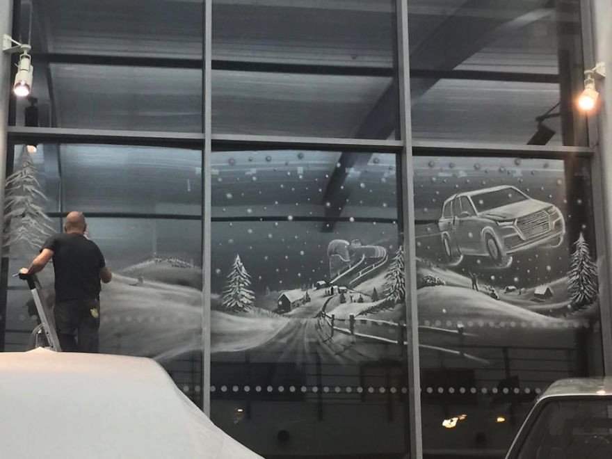 Εργα τέχνης με σπρέι χιονιού -Μια εφήμερη τέχνη [εικόνες]  | iefimerida.gr 6