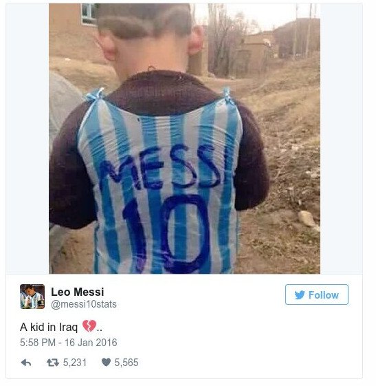 Βρέθηκε ο πιτσιρικάς με την μπλούζα του Μέσι -Στο Αφγανιστάν [εικόνες] | iefimerida.gr 0