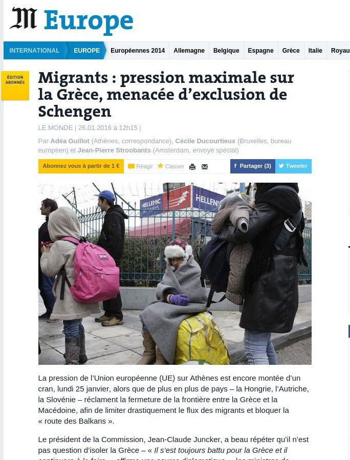 Le Monde: Η Κομισιόν εξετάζει την Τετάρτη «έξωση» της Ελλάδας από τη Σένγκεν | iefimerida.gr 0