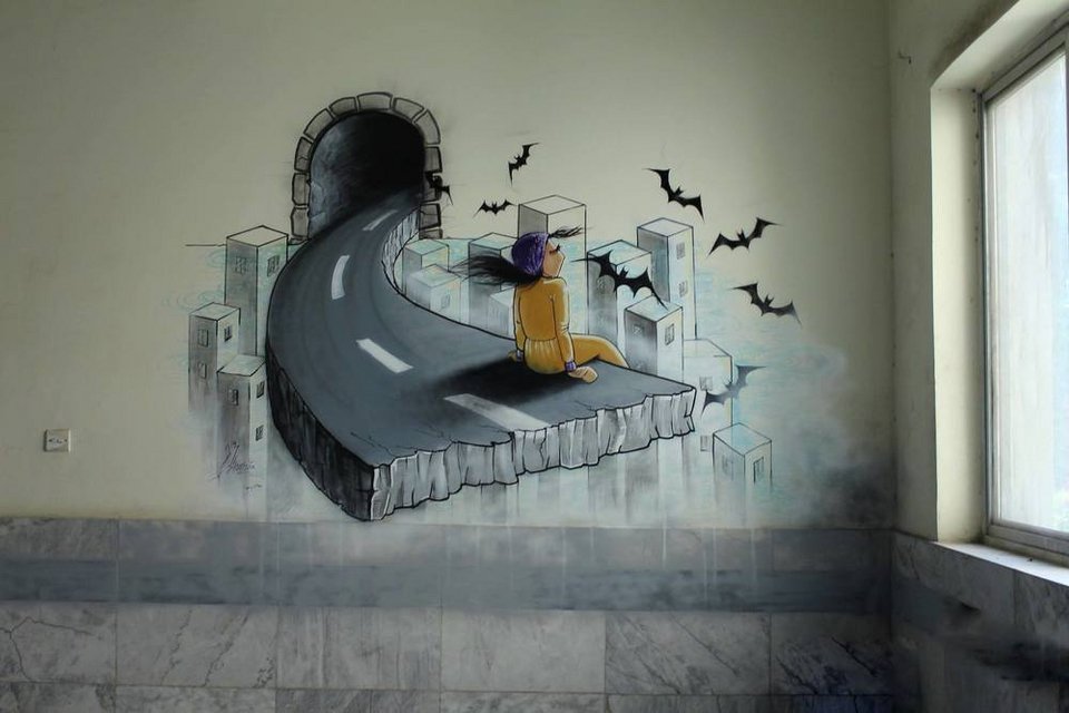 Σαμσιά Χασσανί: Νεαρή με μαντήλα η πρώτη γυναίκα που κάνει γκράφιτι στο Αφγανιστάν [εικόνες] | iefimerida.gr 18