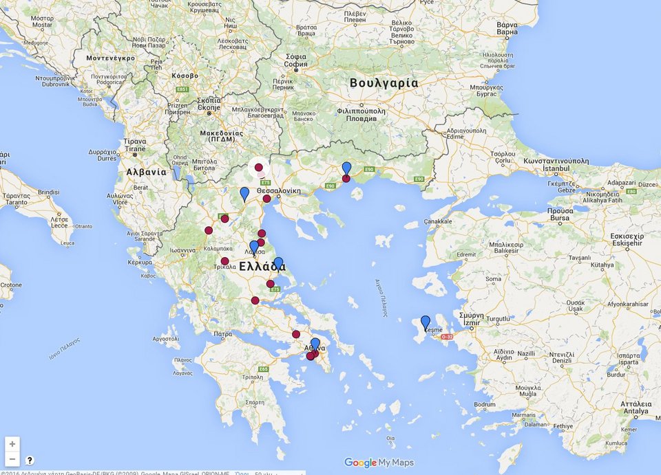 Ο χάρτης με τις περιοχές που σταματούν οι πρόσφυγες -Από τον Πειραιά μέχρι την Ειδομένη [εικόνα] | iefimerida.gr 0