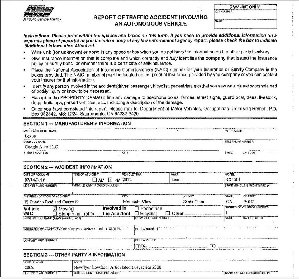 Το πρώτο ατύχημα από self-driving car - Τράκαρε με λεωφορείο [εικόνα] | iefimerida.gr 0