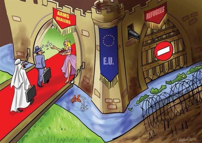 Μετέωρο βήμα στη Ρόδο - 28 σκιτσογράφοι για το προσφυγικό. Στα εγκαίνια, ο ΠτΔ [εικόνες] | iefimerida.gr 3