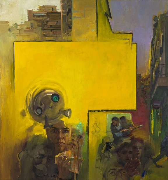 Καθημερινοί άνθρωποι μέσα στο αστικό τοπίο – Ζωντανά λάδια σε μουσαμά της Αμαλίας Ζογλοπίτου [εικόνες] | iefimerida.gr 1