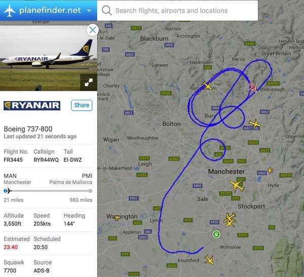 Συναγερμός σε πτήση της Ryanair στο Μάντσεστερ [εικόνα&βίντεο] | iefimerida.gr 0