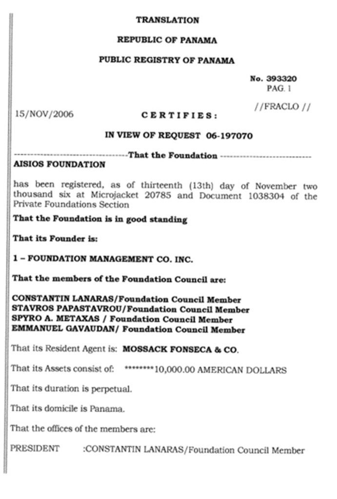 Οι Ελληνες που φιγουράρουν στη λίστα των Panama Papers [έγγραφα] | iefimerida.gr 0
