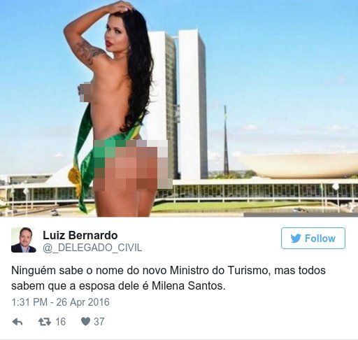 Η σύζυγος του υπουργού της Βραζιλίας αναστατώνει -Πρώην Miss BumBum [εικόνες] | iefimerida.gr 0