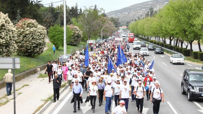 Eφτασε στο Χαϊδάρι η πορεία κατά της ανεργίας -Καθ' οδόν για την πλατεία Συντάγματος [εικόνες] | iefimerida.gr 7