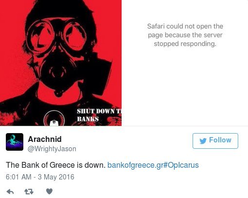 «Επίθεση» των Anonymous στην Τράπεζα της Ελλάδος [βίντεο] | iefimerida.gr 0