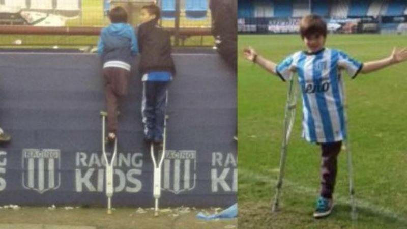 Η φωτογραφία της χρονιάς - Αγόρι 10 ετών με ένα πόδι χαρίζει τη μία πατερίτσα στον φίλο του για να δουν ποδόσφαιρο [εικόνες & βίντεο] | iefimerida.gr 1