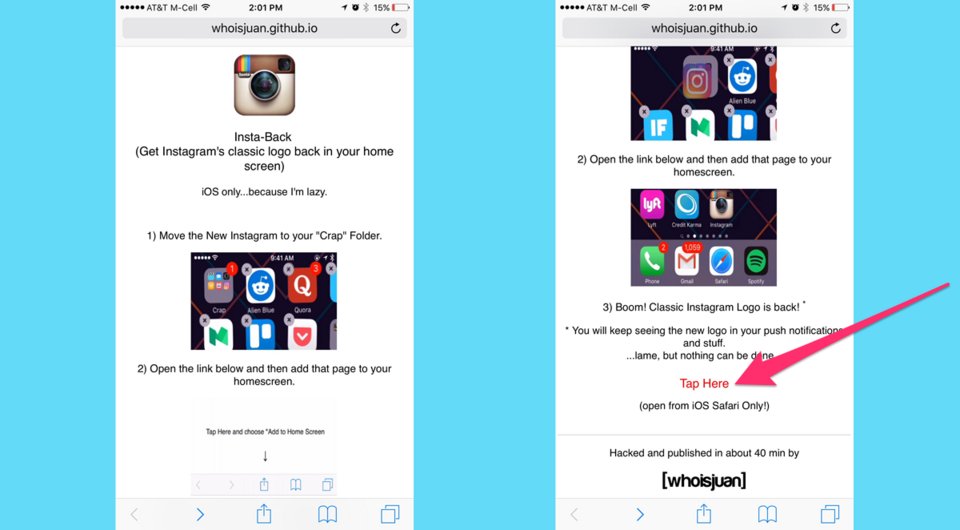 Αν δεν σας αρέσει το νέο εικονίδιο του instagram μπορείτε να επαναφέρετε το παλιό [εικόνες] | iefimerida.gr 1