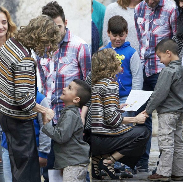 Τα τακούνια της βασίλισσας -Η Λετίθια της Ισπανίας, νωρίς το πρωί, με 12ποντα lace up [εικόνες] | iefimerida.gr 3