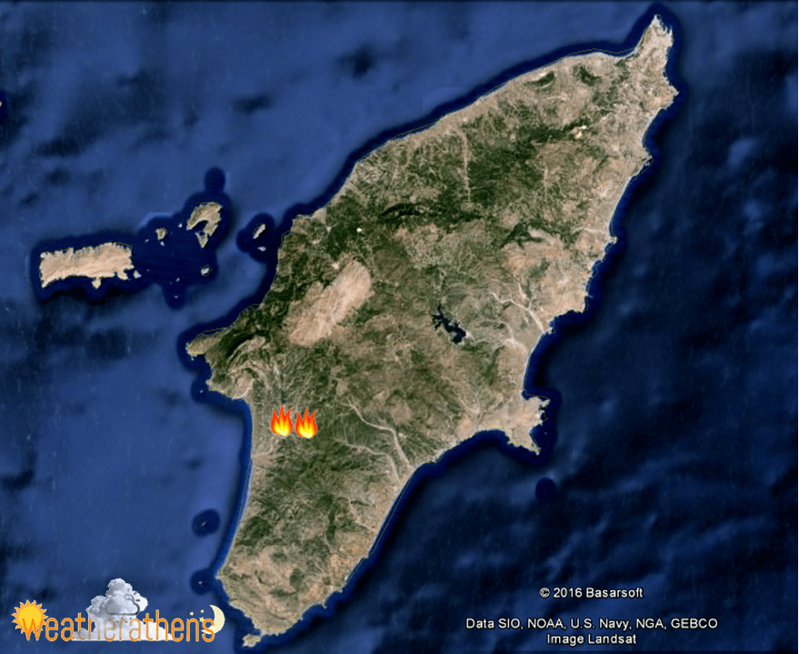 Ρόδος: Αποπνικτική η ατμόσφαιρα λόγω της μεγάλης πυρκαγιάς -Ελπίδες ότι θα τεθεί σύντομα υπό πλήρη έλεγχο | iefimerida.gr 1