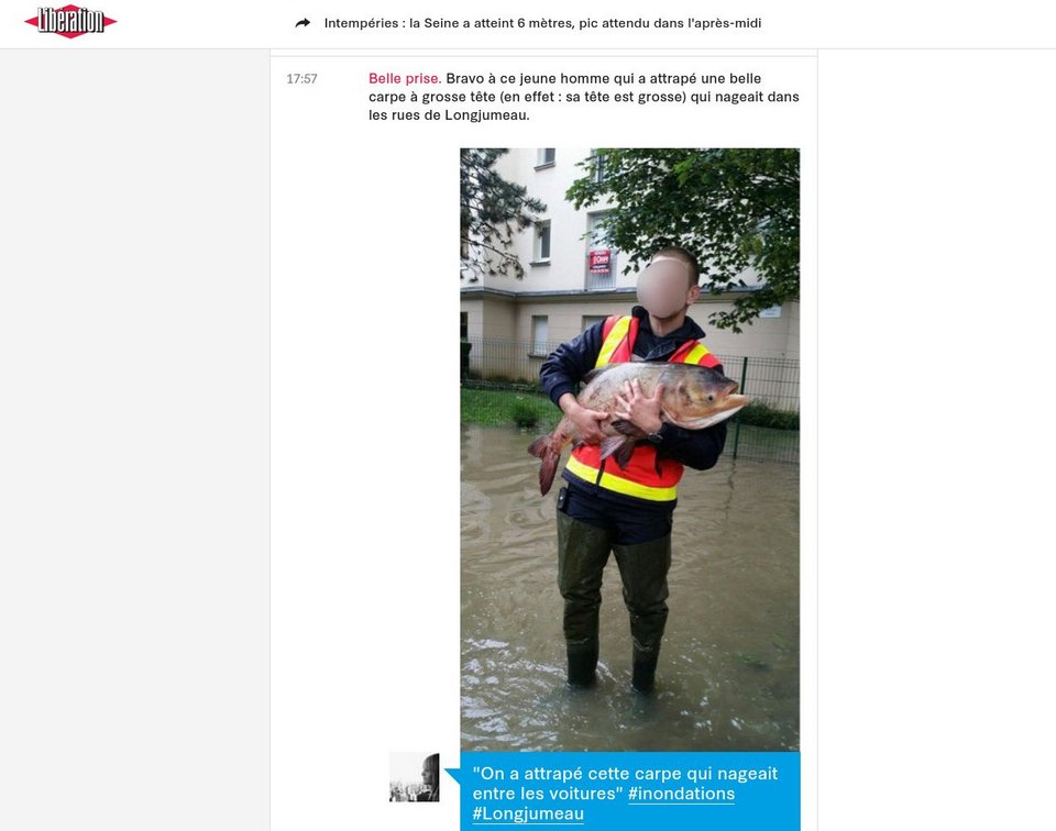 Ψάρια κολυμπούν στους πλημμυρισμένους δρόμους της Γαλλίας ανάμεσα στα αυτοκίνητα [εικόνα] | iefimerida.gr 0