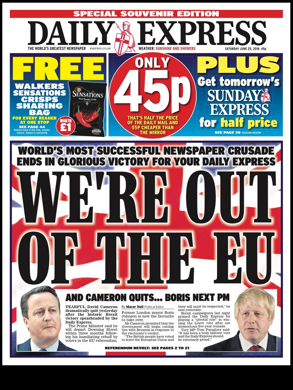 Τα πρωτοσέλιδα του Brexit: Καλή τύχη Βρετανία [εικόνες] | iefimerida.gr 7