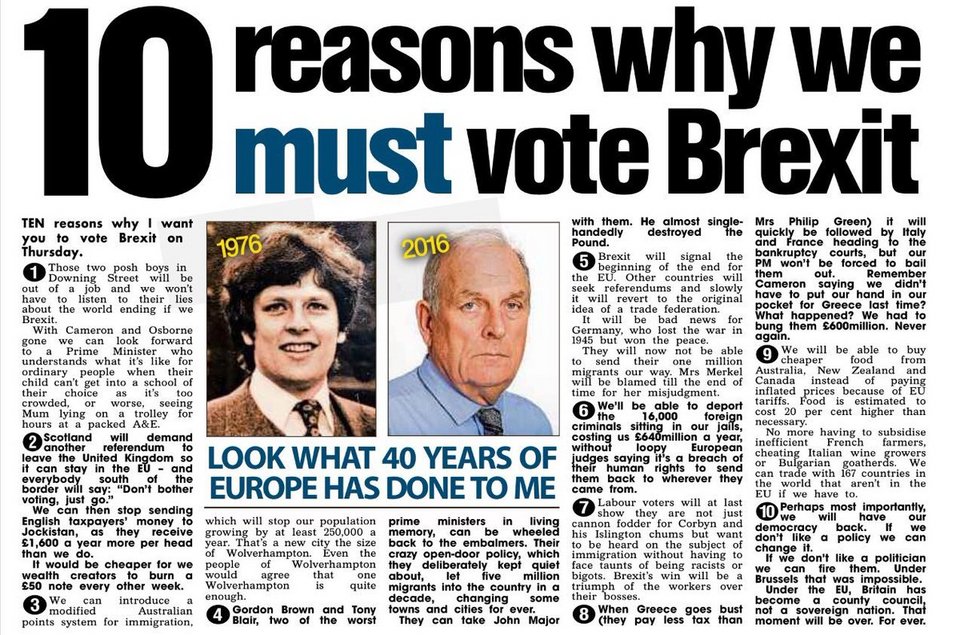 Σοκ: Ακόμη και η λαϊκίστικη Sun μετάνιωσε για το Brexit! [εικόνες] | iefimerida.gr 2