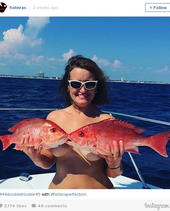 Τόπλες, με ένα ψάρι στο στήθος -Η νέα τρέλα στο Instagram [εικόνες] | iefimerida.gr 8