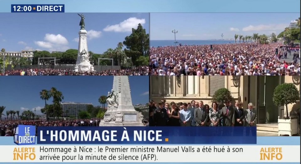 «Πάγωσε» ο χρόνος: Στη Νίκαια κράτησαν ενός λεπτού σιγή στη μνήμη των 84 θυμάτων [εικόνες&βίντεο] | iefimerida.gr 1