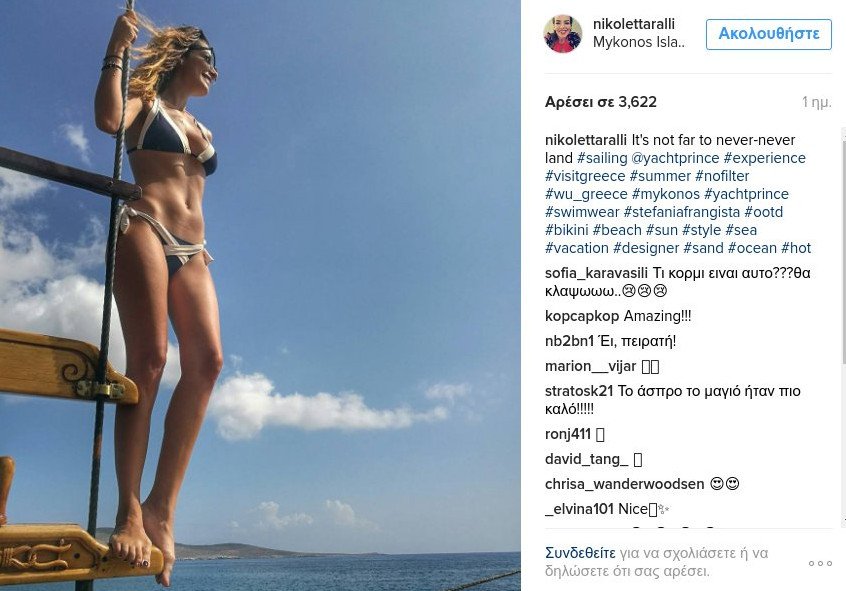 H Νικολέττα Ράλλη στην παραλία, με αγαλματένιο κορμί [εικόνες] | iefimerida.gr 0