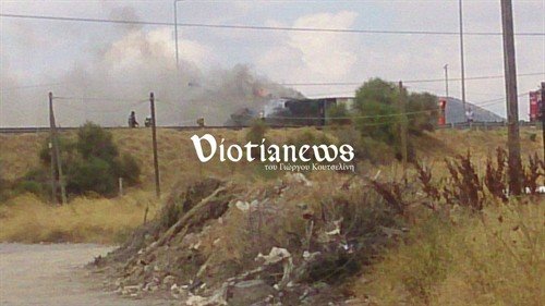 Νταλίκα τυλίχθηκε στις φλόγες στην εθνική οδό στο Σχηματάρι -Δόθηκαν στην κυκλοφορία δύο λωρίδες [εικόνες] | iefimerida.gr 1