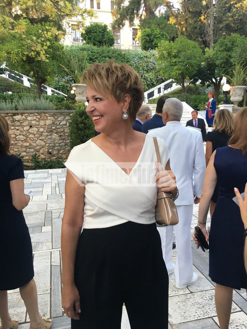 Εντυπωσιακές κυρίες στο Προεδρικό Μέγαρο -Εκθαμβωτική Κατερίνα Μάρκου στα κίτρινα, με αέρινο φόρεμα η Κεφαλογιάννη [εικόνες] | iefimerida.gr 3