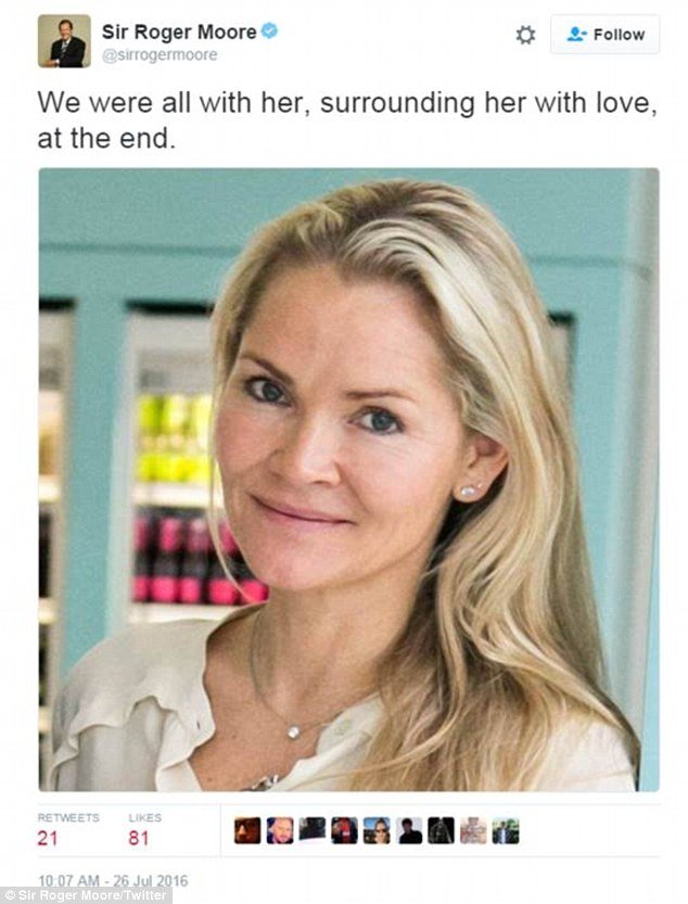 Συντετριμμένος ο σερ Ρότζερ Μουρ -Πέθανε η θετή κόρη του, σε ηλικία 47 ετών [εικόνες] | iefimerida.gr 1