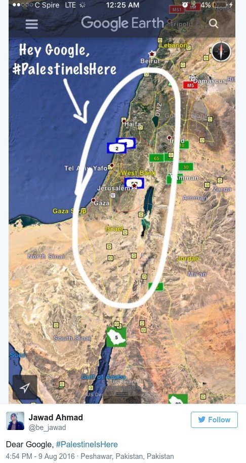 Το Google Maps «διέγραψε» την Παλαιστίνη από τον χάρτη -Αντιδρά το Διαδίκτυο [εικόνες] | iefimerida.gr 3