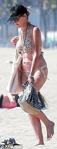 Η αποκαλυπτική εμφάνιση της Σάρον Στόουν -Με λεοπάρ μπικίνι σε παραλία [εικόνες] | iefimerida.gr 1