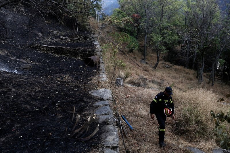 Βιβλική καταστροφή στη Θάσο: Στάχτη σπίτια, καλλιέργειες και δασικές εκτάσεις, καίει ακόμη η φωτιά [εικόνες] | iefimerida.gr 6