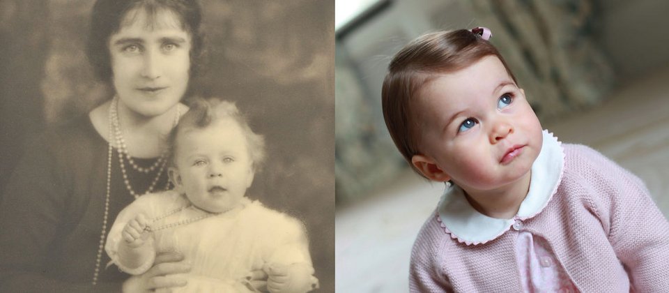 Η απίστευτη ομοιότητα της μικρής Σαρλότ με την βασίλισσα Ελισάβετ [εικόνες] | iefimerida.gr 1