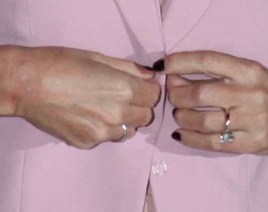 Η Ελένη Μενεγάκη με ένα τεράστιο μονόπετρο στο δάχτυλό της [εικόνες] | iefimerida.gr 0