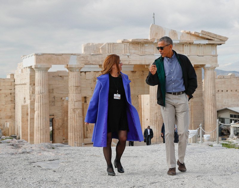 Στον Ιερό Βράχο της Ακρόπολης και στο Μουσείο ξεναγήθηκε ο Ομπάμα [εικόνες] | iefimerida.gr 11