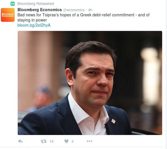 Bloomberg: Το Eurogroup έπνιξε τις ελπίδες του Τσίπρα για ελάφρυνση του χρέους | iefimerida.gr 0