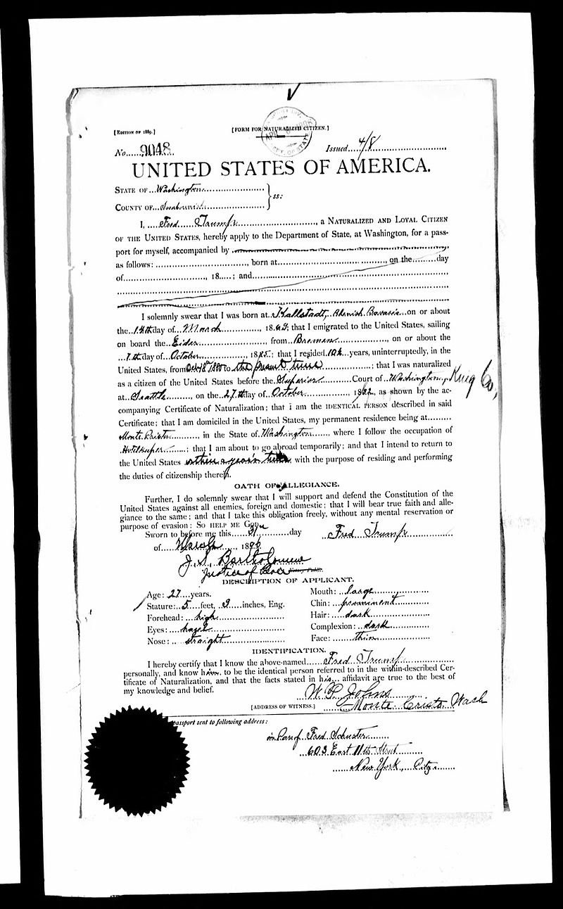 Ο παππούς του Τραμπ ήταν Γερμανός -Με οίκο ανοχής στη Νέα Υόρκη [εικόνες]  | iefimerida.gr 2