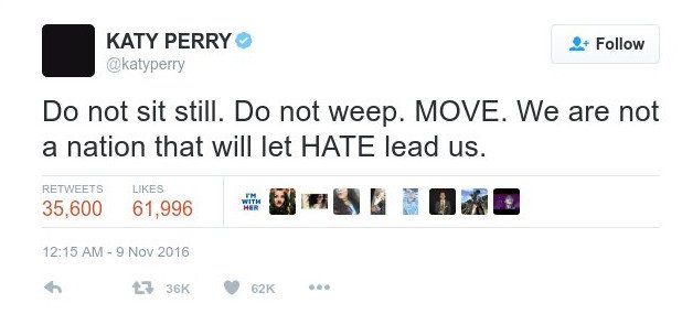 Σε σοκ το Χόλιγουντ μετά την ήττα της Χίλαρι: Κλάματα και αναρτήσεις απογοήτευσης [εικόνες]   | iefimerida.gr 3