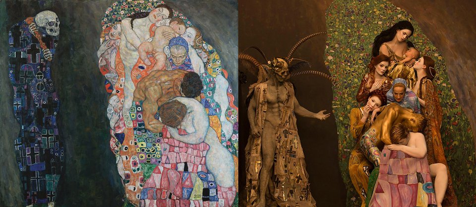 Καλλιτέχνης «ζωντανεύει» τους πίνακες του  Gustav Klimt με αληθινά, γυμνά σώματα [εικόνες] | iefimerida.gr 4