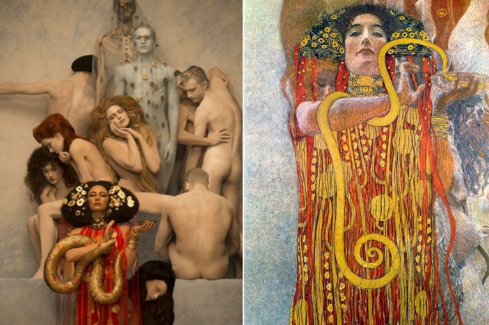 Καλλιτέχνης «ζωντανεύει» τους πίνακες του  Gustav Klimt με αληθινά, γυμνά σώματα [εικόνες] | iefimerida.gr 5