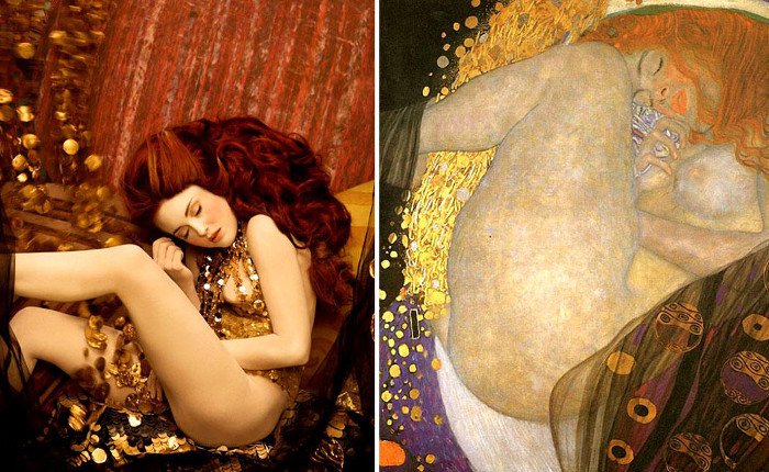 Καλλιτέχνης «ζωντανεύει» τους πίνακες του  Gustav Klimt με αληθινά, γυμνά σώματα [εικόνες] | iefimerida.gr 10